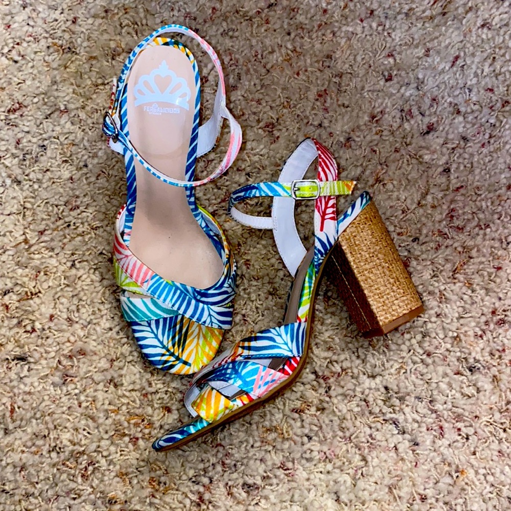 FERGALICIOUS Colorful Block Heel